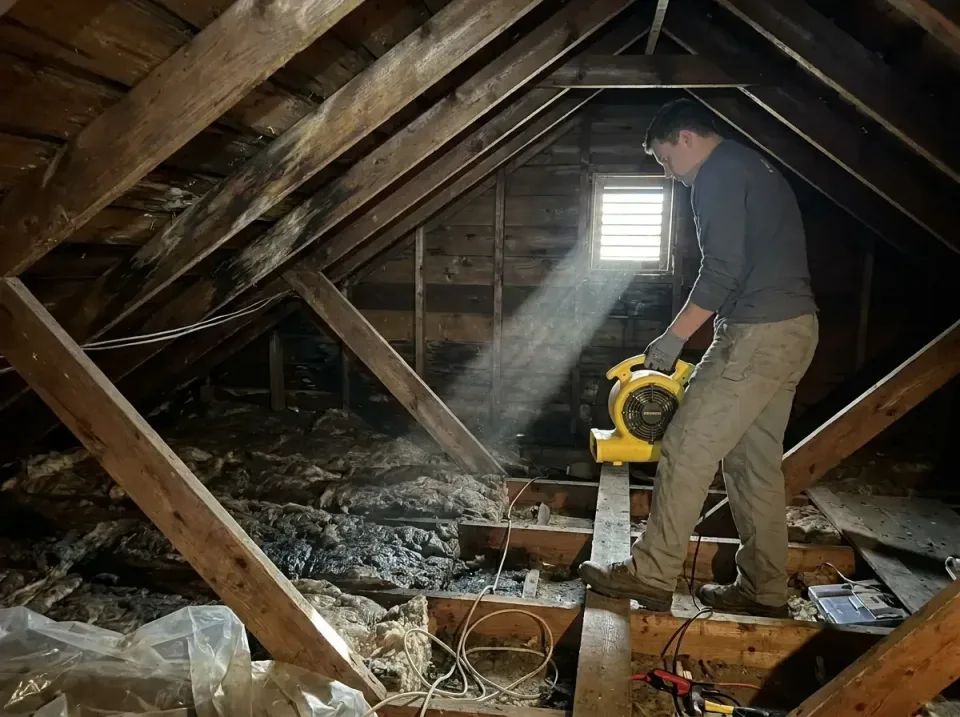attic-water-damage-drying-proc-007 — frequently asked questions, Emergency Water Extraction & 24/7 Flood Response in Porter,…